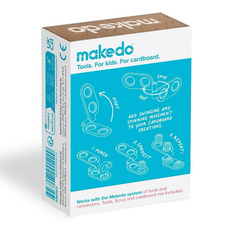 Charnières Spin-Hinge pour système Makedo - Art & bricolage by Makedo