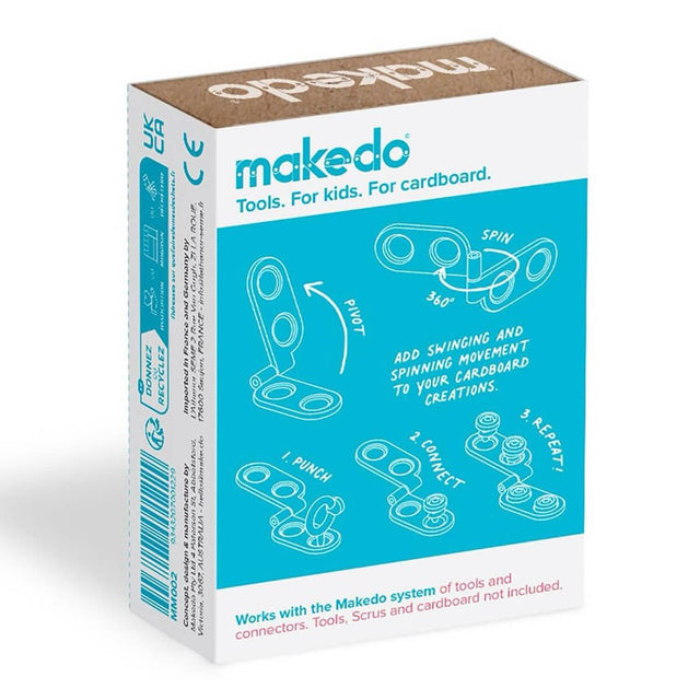 Charnières Spin-Hinge pour système Makedo - Art & bricolage by Makedo