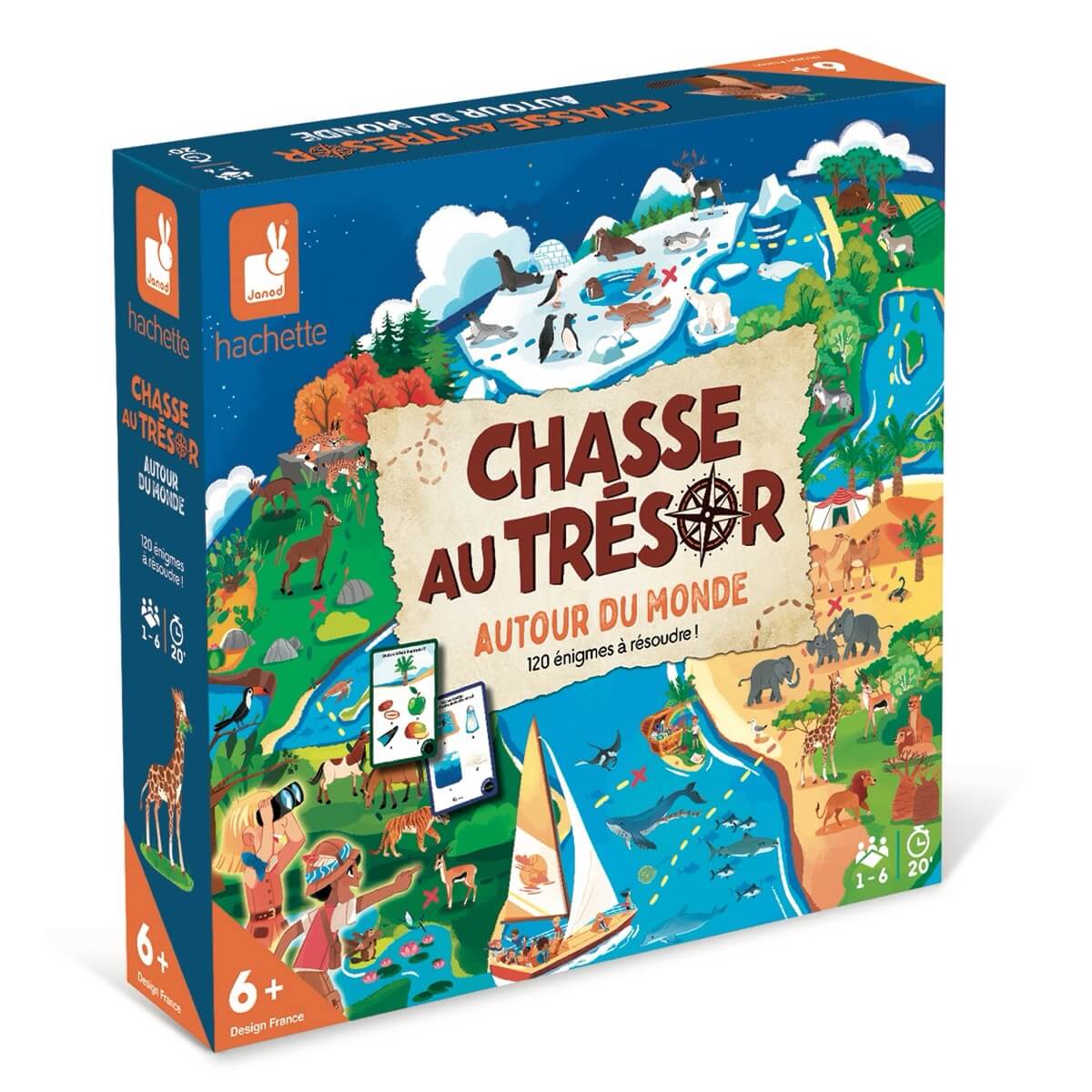 Chasse au trésor autour du monde - Jeux de société by Janod