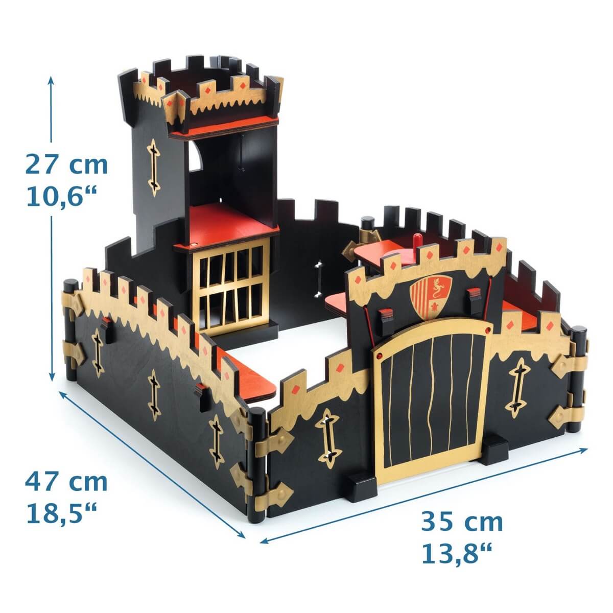Ze black Castle wooden playset – Comme des Pirates