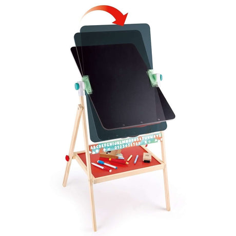 Chevalet pivotant et pliable Flip Flat avec craies + marqueurs - Art & bricolage by Hape