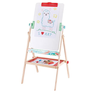 Chevalet pivotant et pliable Flip Flat avec craies + marqueurs - Art & bricolage by Hape