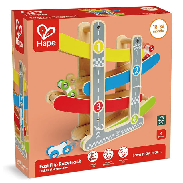 Circuit de course en bois Fast Flip - Ensembles de jeu by Hape