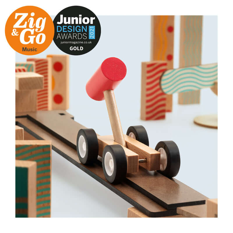 Zig & Go Music 52ピース 知育玩具 djeco-zig-zag-music-action-