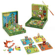 Coffret 4 jeux Ludo Wood-Djeco-Comme des Pirates