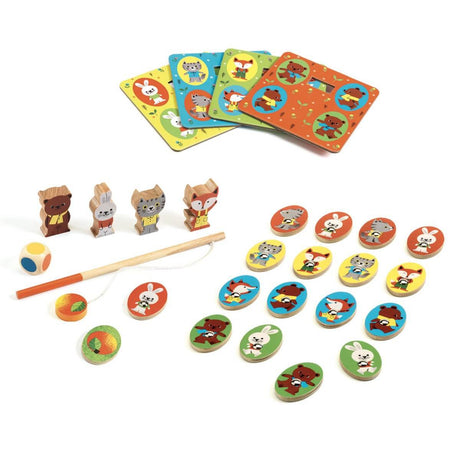 Coffret 4 jeux Ludo Wood-Djeco-Comme des Pirates