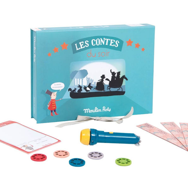 Coffret cinéma lampe à histoires - Les contes du soir - Lampes à histoire by Moulin Roty