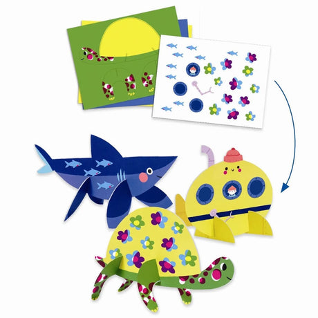 Coffret multi-bricolage - Au fond de l'océan - Art & bricolage by Djeco