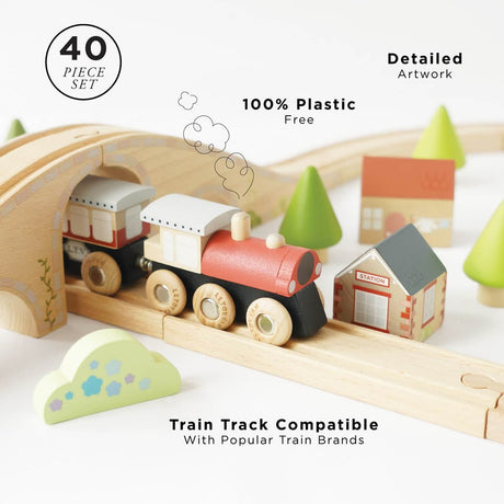 Coffret de train Figure 8 (40 pcs) - Ensembles de jeu by Le Toy Van