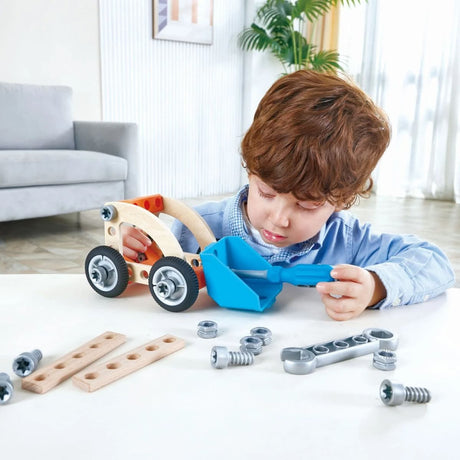 Coffret de voitures à construire Build 'n Drive (35 pcs) - Jeux d'assemblage by Hape