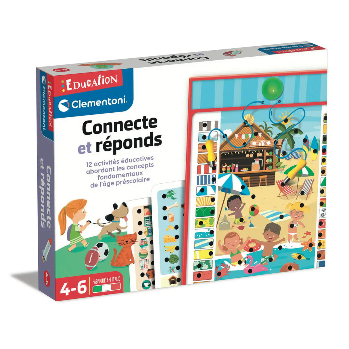 Coffret éducatif Petit Savant - Connecte et réponds-Jeux éducatifs-Clementoni-Comme des Pirates