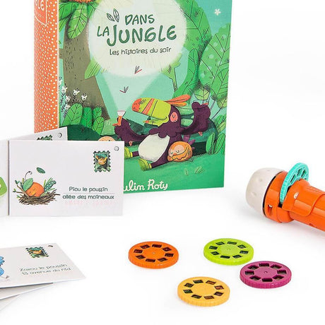 Coffret lampe à histoires - Dans la jungle-Moulin Roty-Comme des Pirates