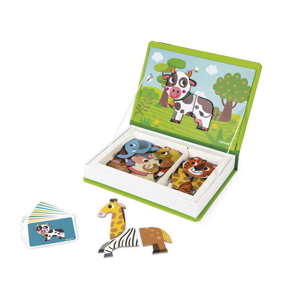 Coffret magnétique - Animaux (30 mcx)-Janod-Comme des Pirates