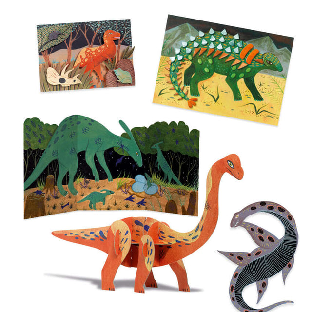 Coffret multi-bricolage - Monde des dinosaures-Art & bricolage-Djeco-Comme des Pirates