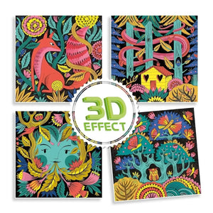 Coloriage 3D - Forêt fantastique - Art & bricolage by Djeco