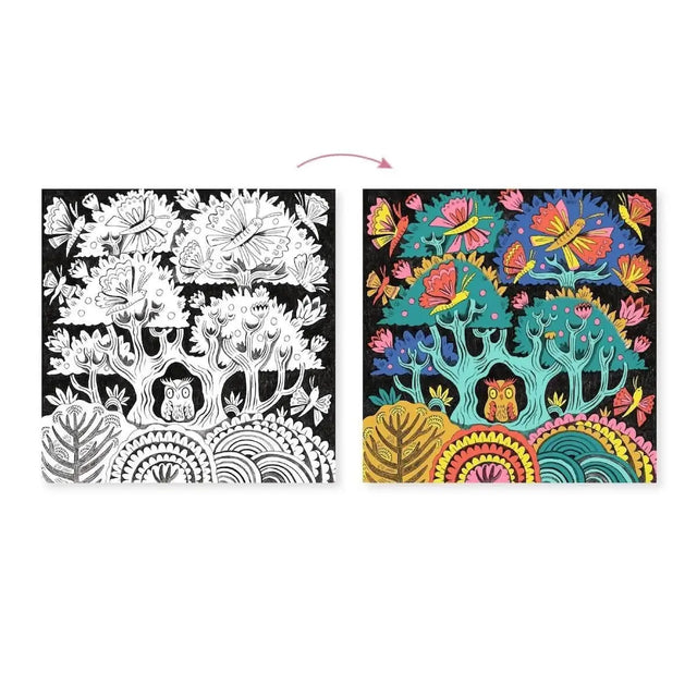 Coloriage 3D - Forêt fantastique - Art & bricolage by Djeco
