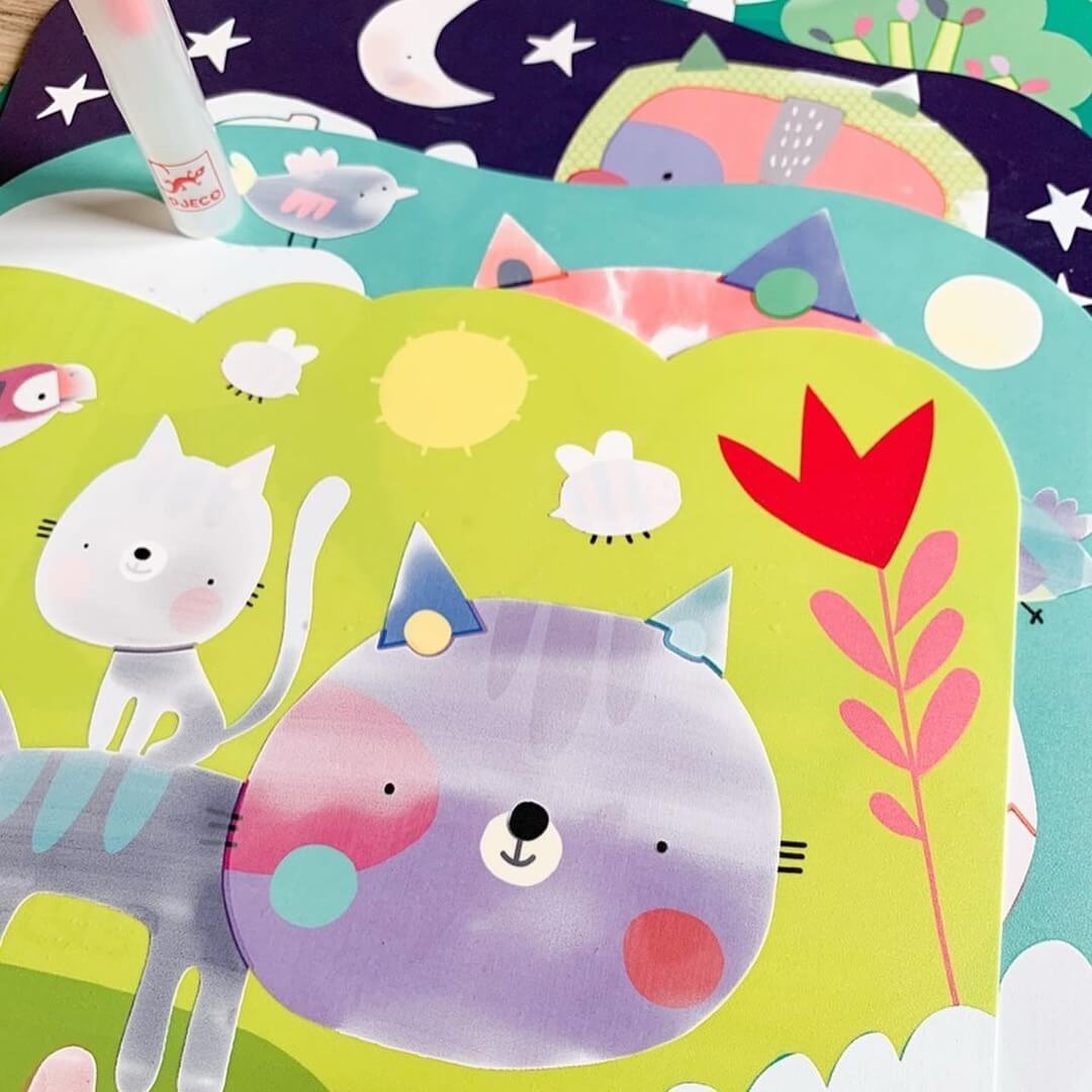 Coloriage à l'eau - Caché dans le jardin - Art & bricolage by Djeco