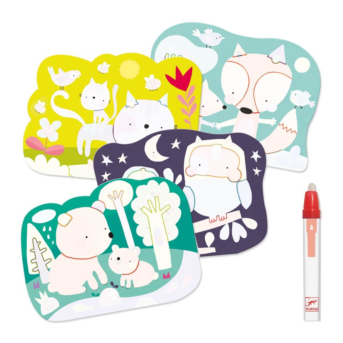 Coloriage magique à l'eau - Dans les bois - Art & bricolage by Djeco