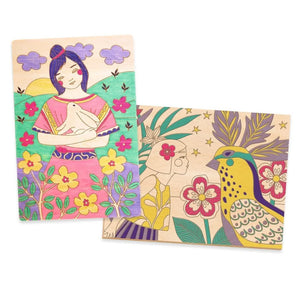 Coloriage sur bois Sweet Girls - Art & bricolage by Djeco
