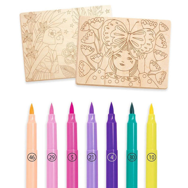 Coloriage sur bois Sweet Girls - Art & bricolage by Djeco