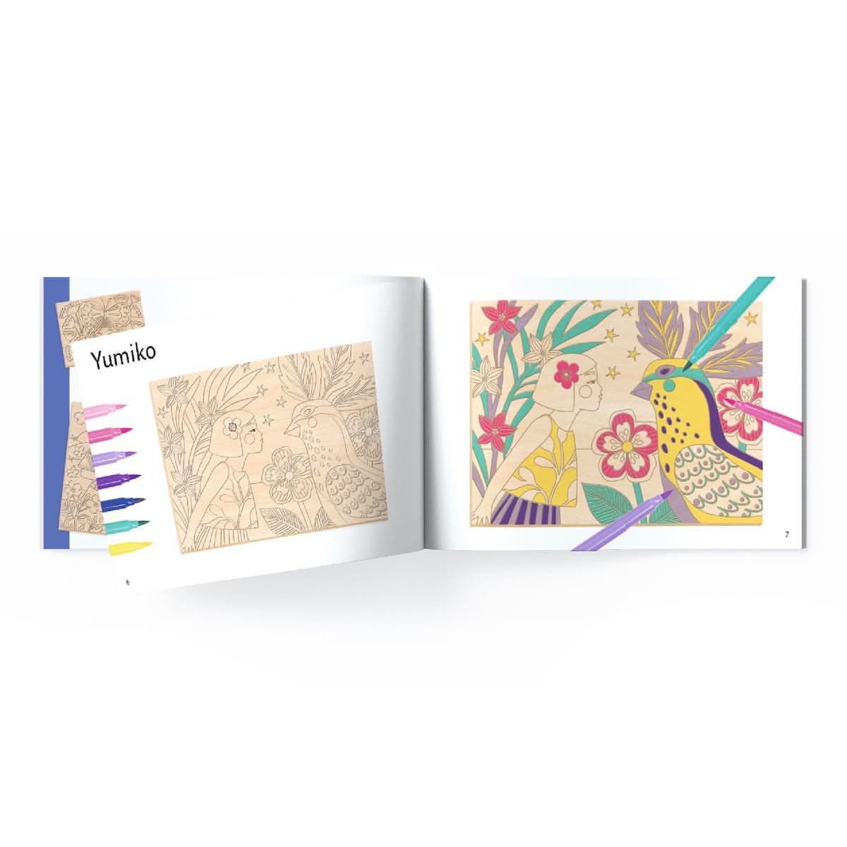 Coloriage sur bois Sweet Girls - Art & bricolage by Djeco
