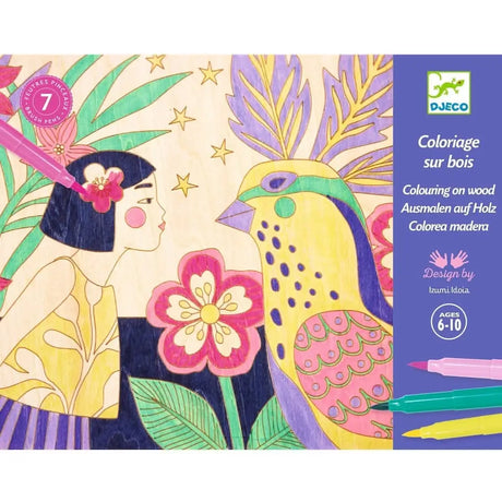 Coloriage sur bois Sweet Girls - Art & bricolage by Djeco