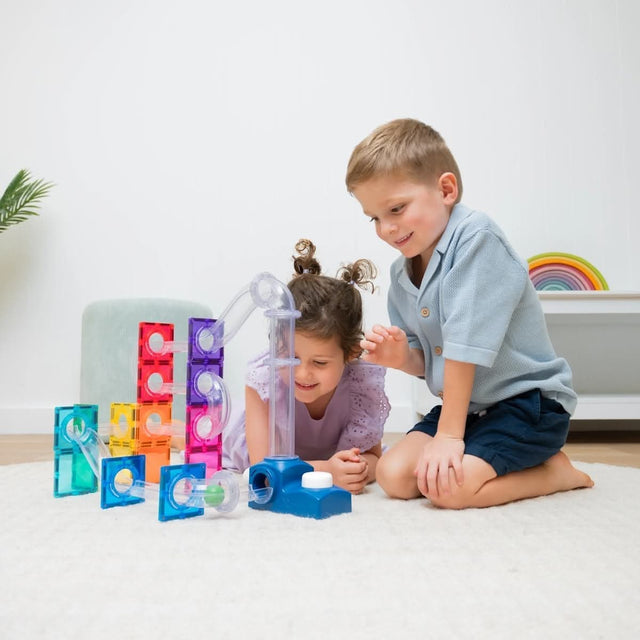 Parcours de balle magnétique Lanceur (47 pcs) - Jeux de construction by Connetix