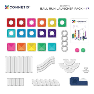 Parcours de balle magnétique Lanceur (47 pcs) - Jeux de construction by Connetix