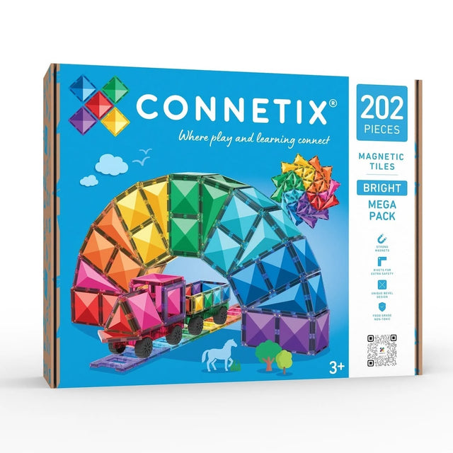 Tuiles magnétiques Bright Mega Pack (202 pcs) - Jeux de construction by Connetix
