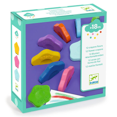 Crayons Fleurs en cire pour tout-petits - Art & bricolage by Djeco