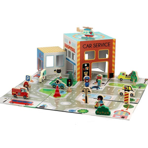 Pop-up rescue playset