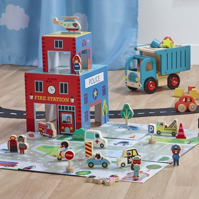 Pop-up rescue playset
