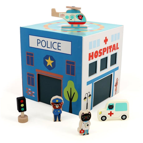 Cube Pop-up Les secours - Ensembles de jeu by Vilac