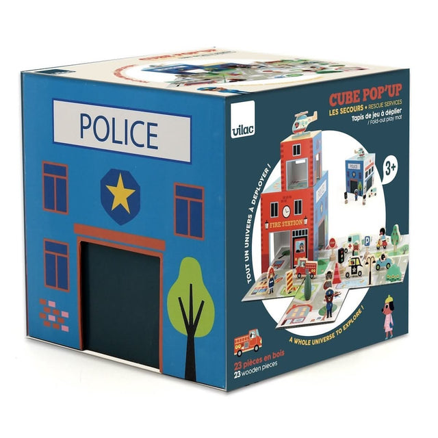 Pop-up rescue playset
