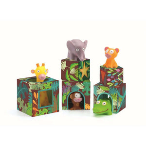 Cubes d'empilage Maxi Topanijungle-Jouets à trier & empiler-Djeco-Comme des Pirates