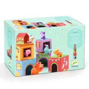 Cubes d'empilage Topaniferme - Jouets à trier & empiler by Djeco