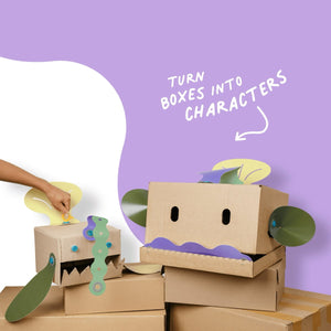 Deco-Props Blobbies pour carton - Art & bricolage by Makedo