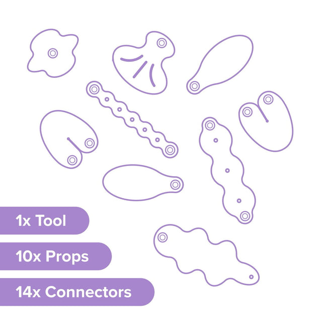 Deco-Props Blobbies pour carton - Art & bricolage by Makedo
