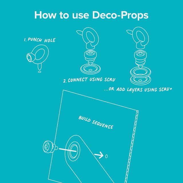 Deco-Props Blobbies pour carton - Art & bricolage by Makedo