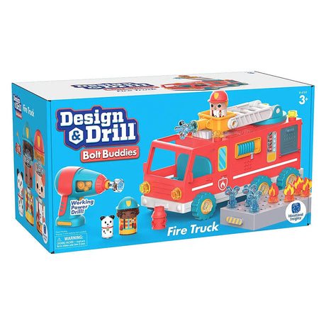 Design & Drill - Camion de pompiers Bolt Buddies-Jeux d'assemblage-Educational Insights-Comme des Pirates