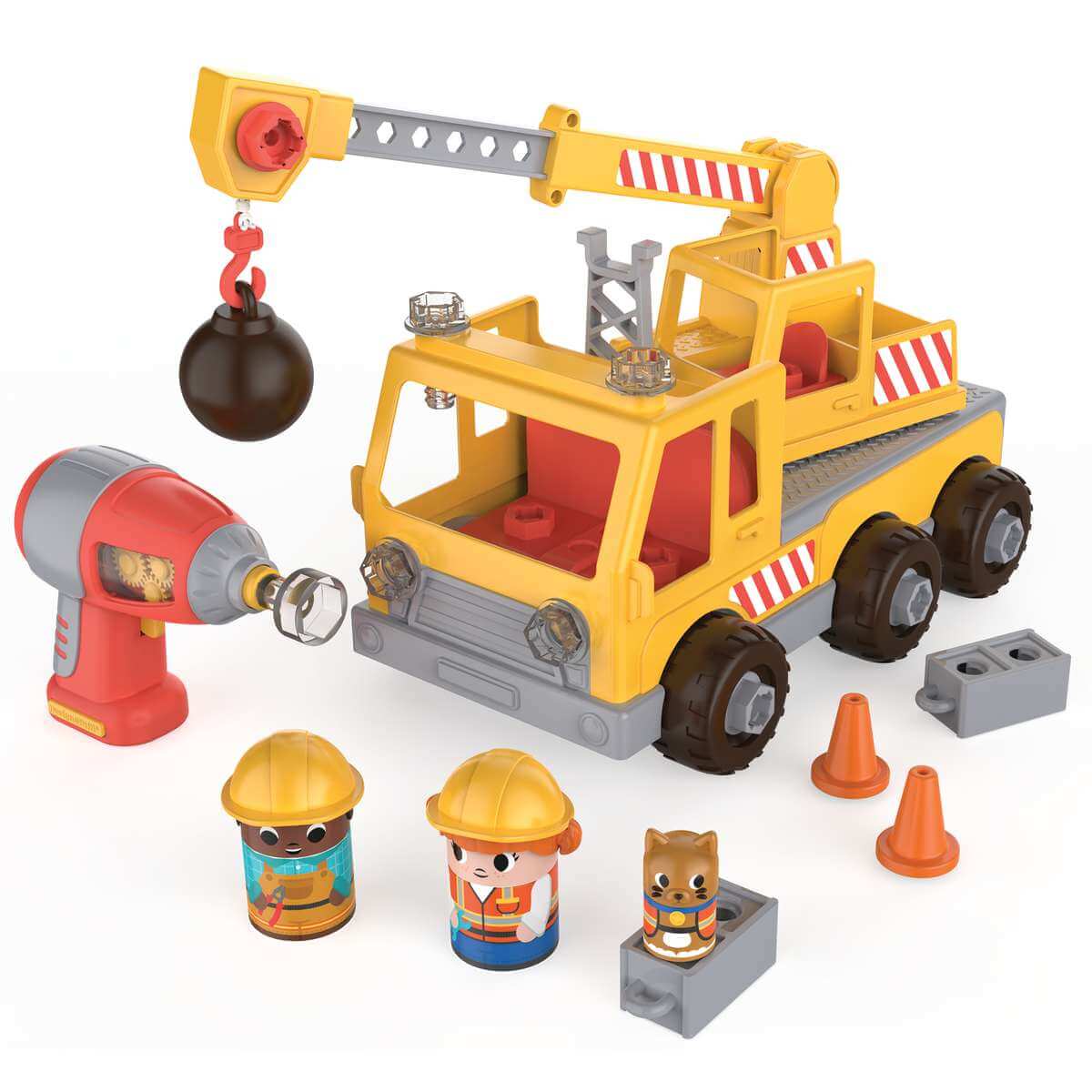 Design & Drill - Grue de démolition Bolt Buddies-Jeux d'assemblage-Educational Insights-Comme des Pirates