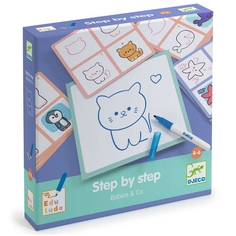 Dessiner Step by Step - Babies & Co - Jeux éducatifs by Djeco