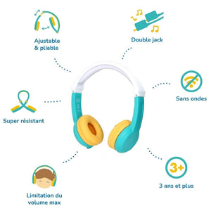 Duo accessoires Lunii: Casque d'écoute + Étui de protection - Jeux électroniques by Lunii