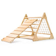 Duo Pikler Grimpe & Glisse: Triangle d'escalade + rampe-glissoire - Jeu actif by Kinderfeets