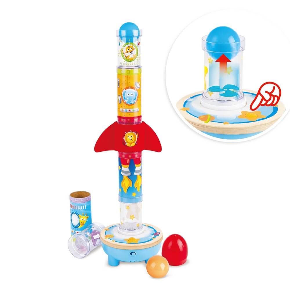 Empileur à air Rocket Ball-Hape-Comme des Pirates