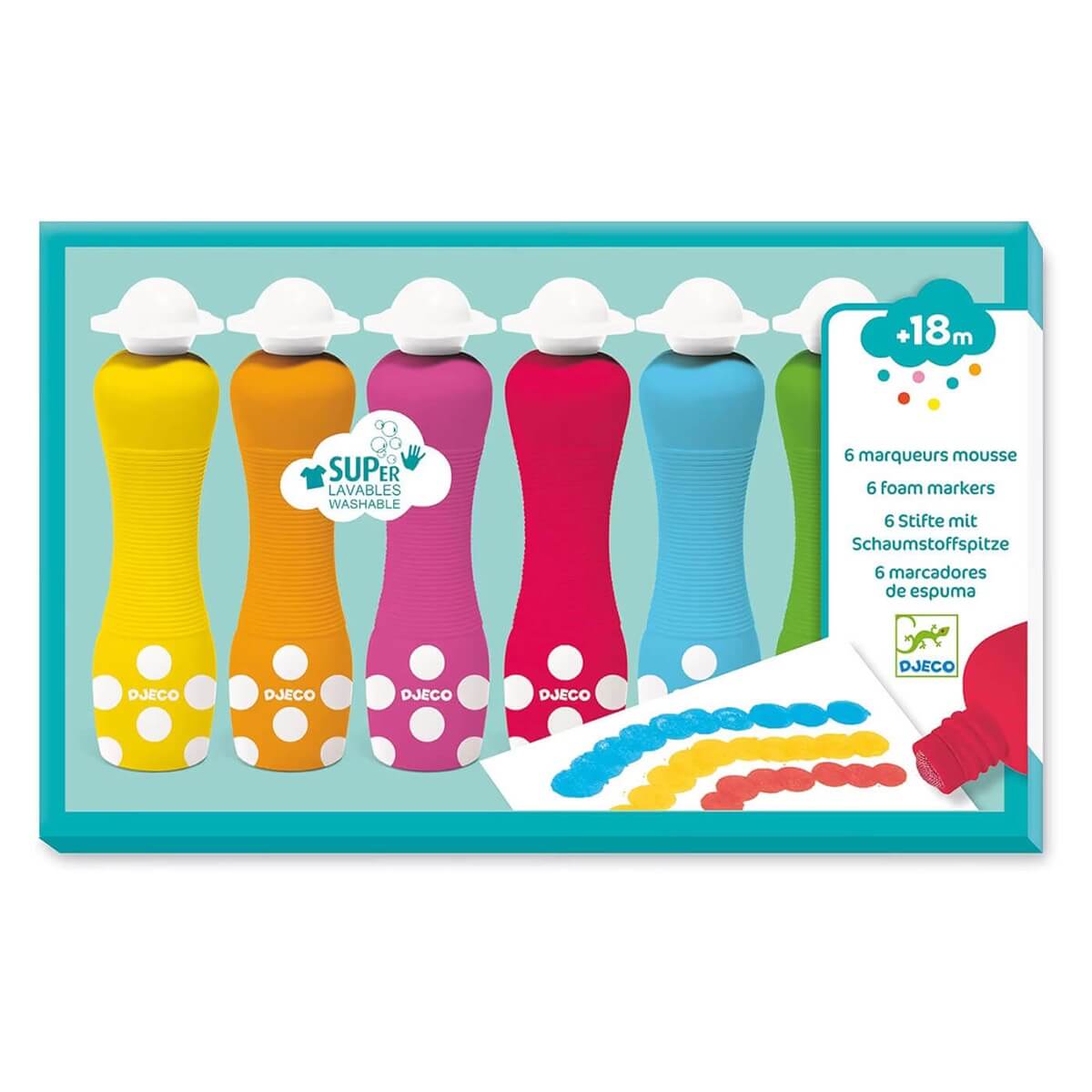マルチャミーフワロス他6枚セット Set of 6 washable foam markers – Comme des Pirates