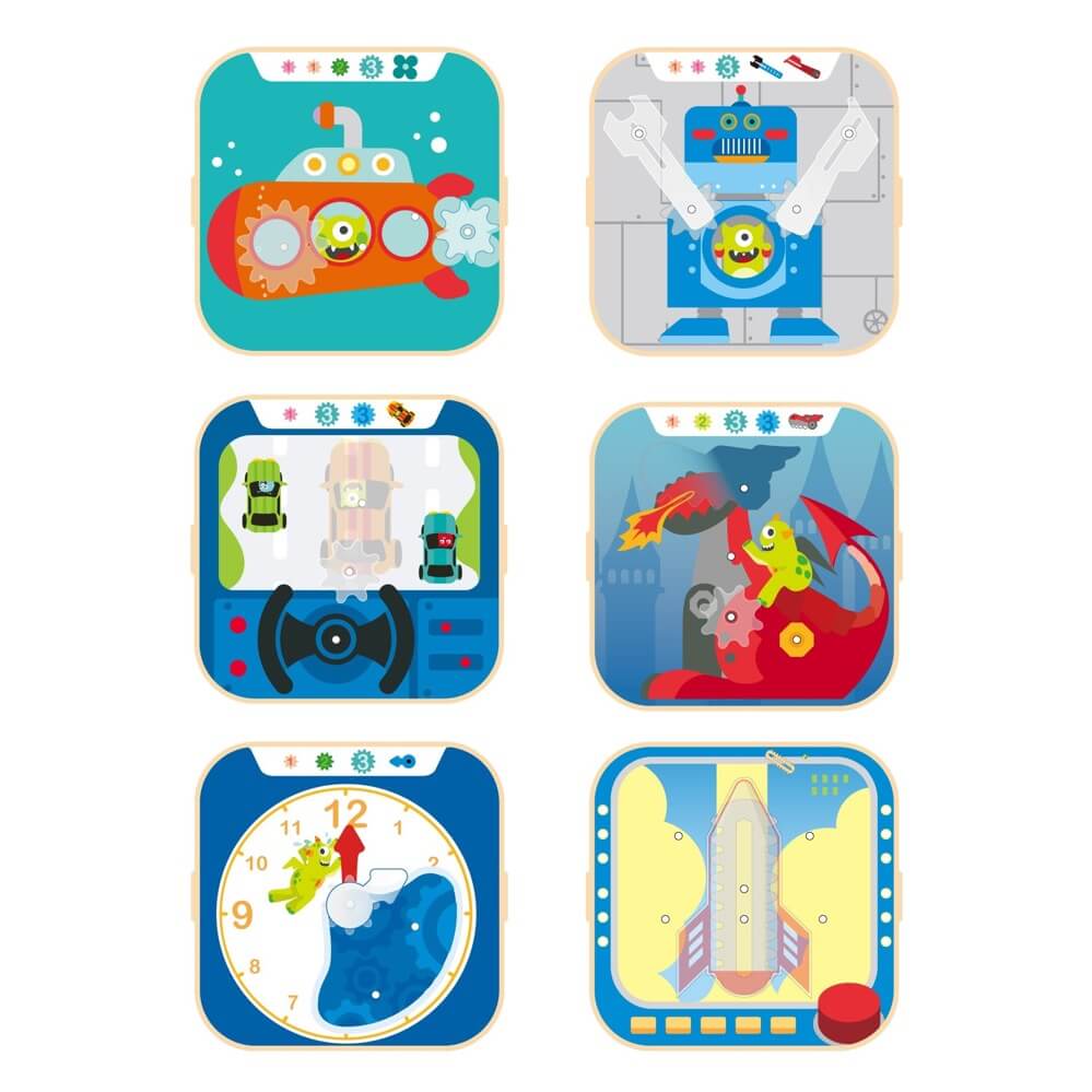 Ensemble de jeu d'engrenages Groovy-Go-Round-Hape-Comme des Pirates