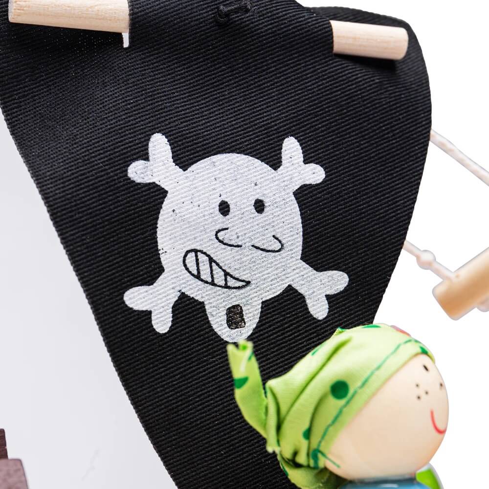 Ensemble de jeu Mini bateau pirate-Ensembles de jeu-BigJigs-Comme des Pirates