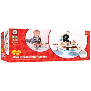 Ensemble de jeu Mini bateau pirate-Ensembles de jeu-BigJigs-Comme des Pirates