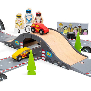 Ensemble de piste de course Roadway-Ensembles de jeu-BigJigs-Comme des Pirates